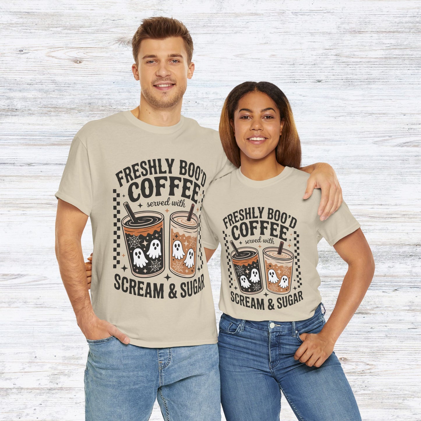 Freshley Boo'd Coffee 2 Cups T-Shirt