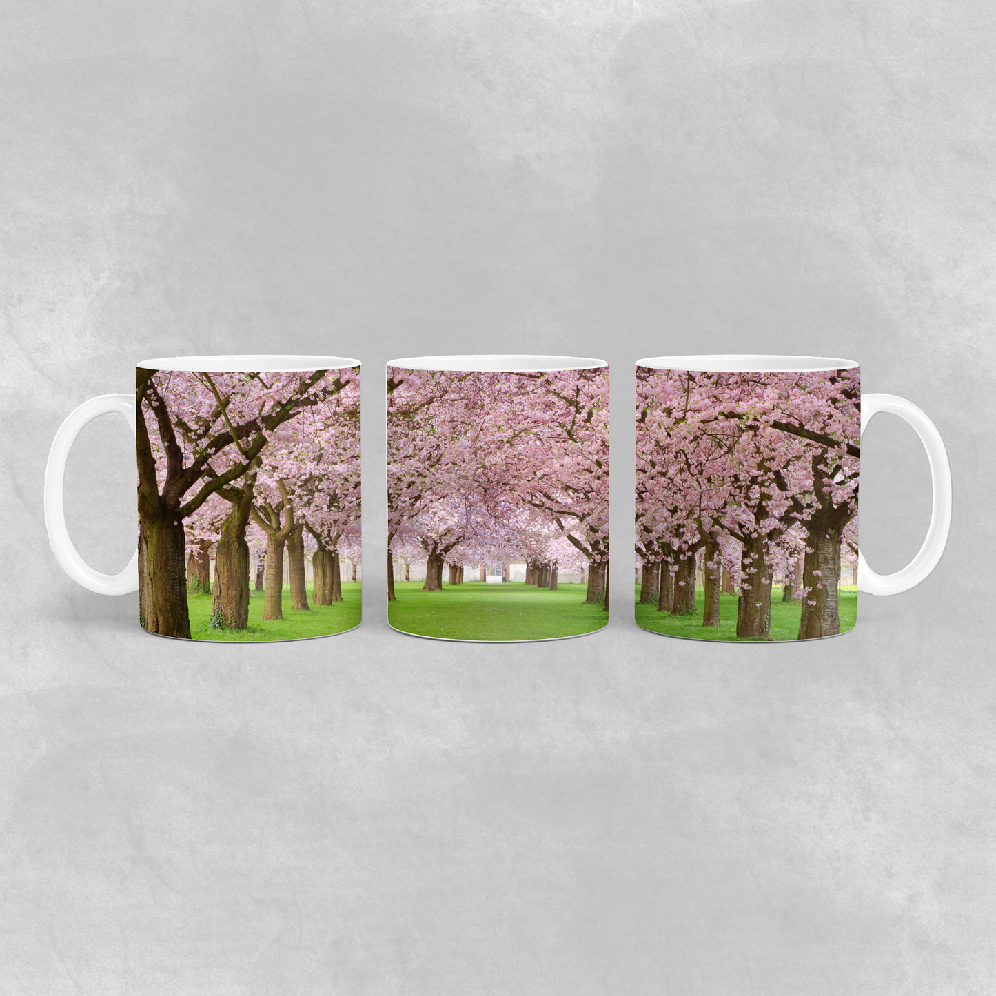 Cherry Blossom Trees Coffee Mug 11oz - Ceramic Mug, Pink Floral Design, Spring Gift, Tea & Coffee Lover, Cute Gift Idea